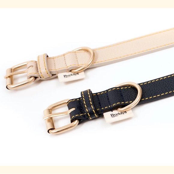 Buddys Dogwear Leather Collar & Leash Set - Picture 7 of 8